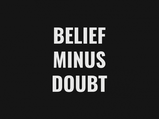 Belief Minus Doubt